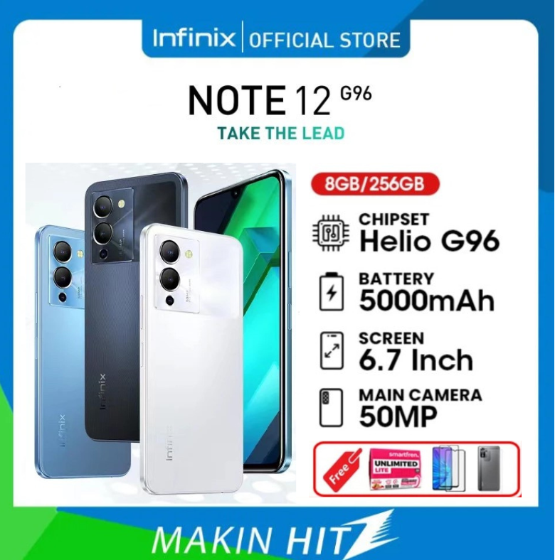 INFINIX NOTE 12 RAM 8 GB ROM 256GB Processor Helio G96 - Best Seller Harga  1,600,000 Ringgit*Penghantaran Percuma