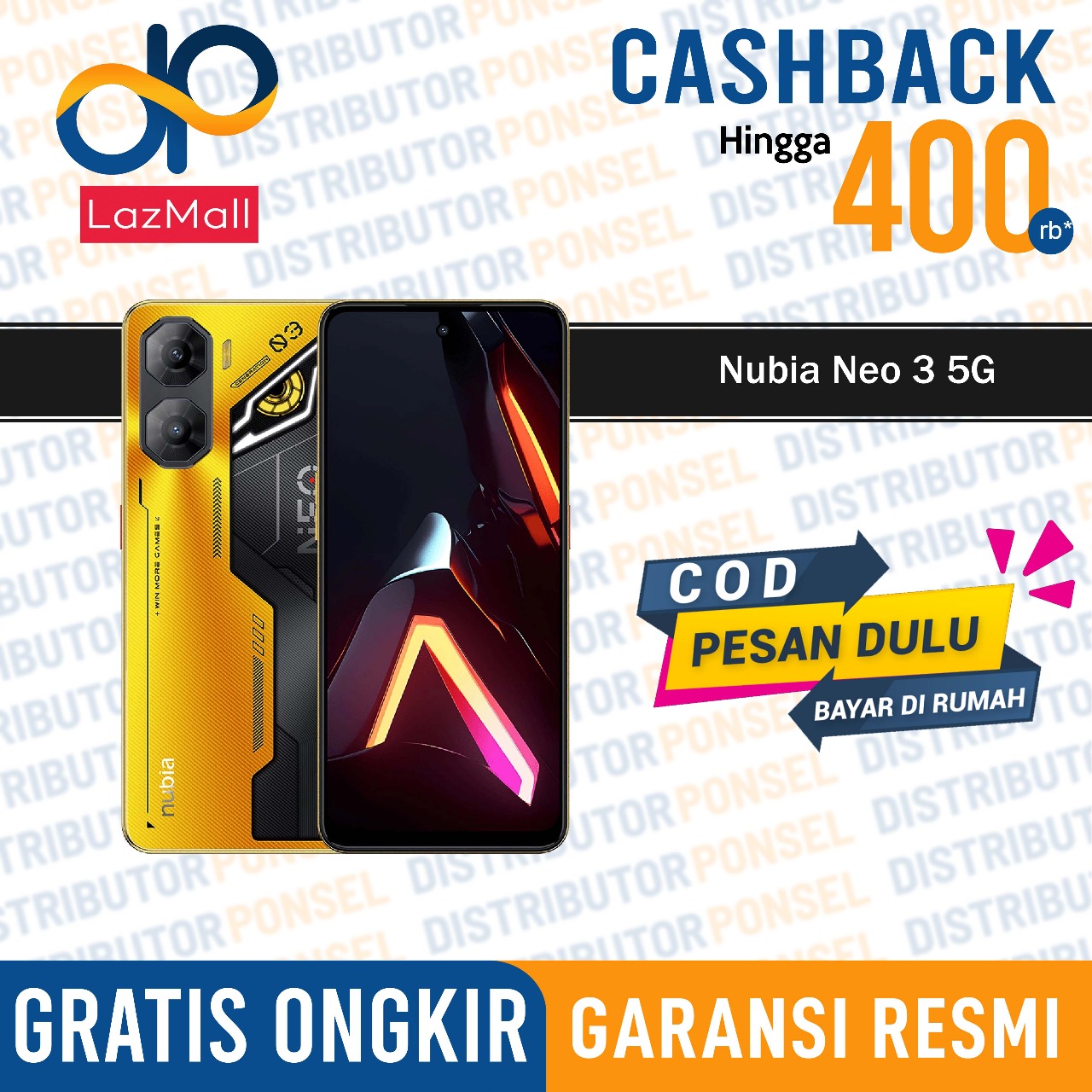 ZTE Nubia Neo 3 5G 8/256GB - Nubia Neo 3 5G Garansi Resmi 1 Tahun Harga  2,725,000 Ringgit*Penghantaran Percuma