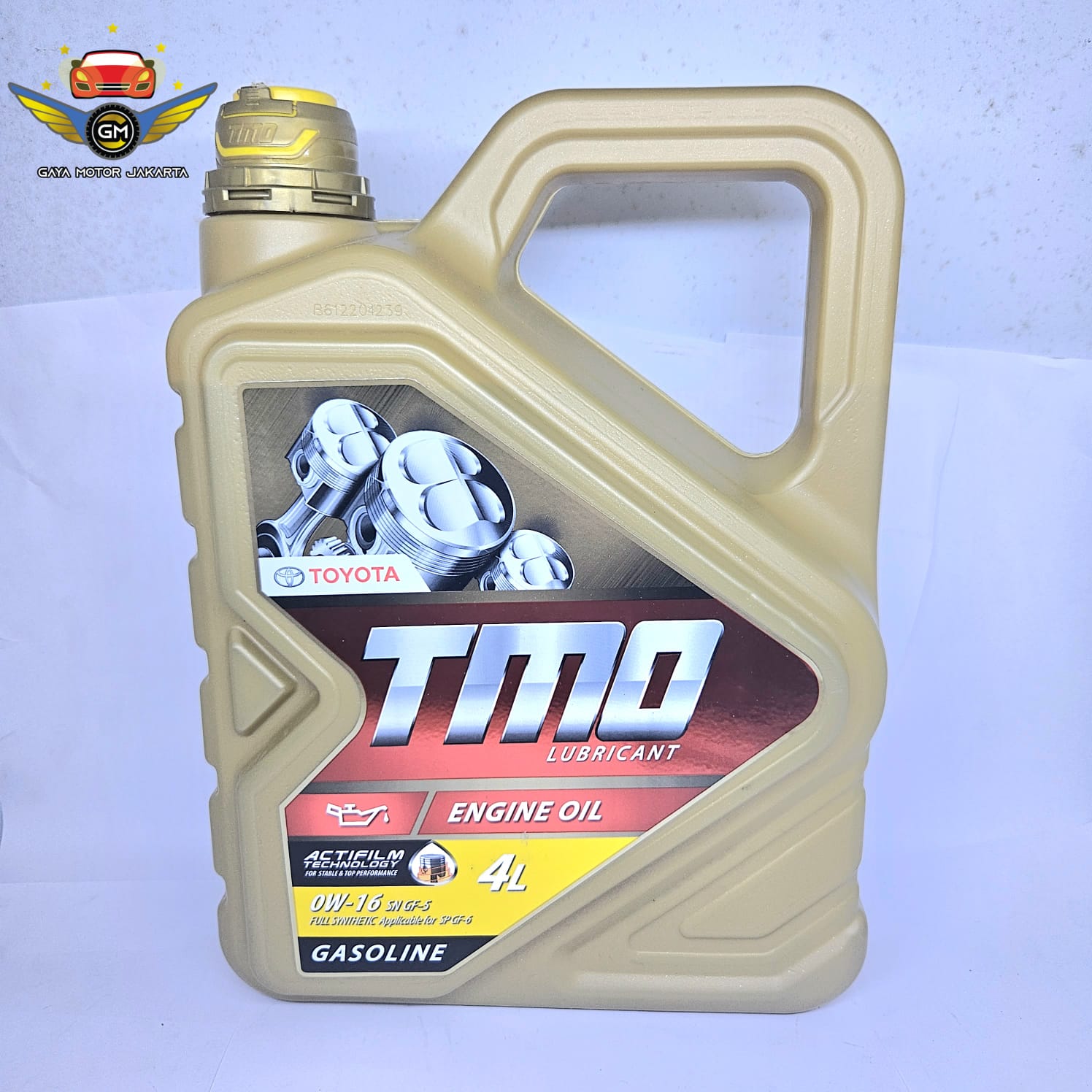 Oli TMO 0W-16 4Liter Full Synthetic SN-GF5 08880-85665 Original Harga 790,000 rupiah*Gratis Ongkir