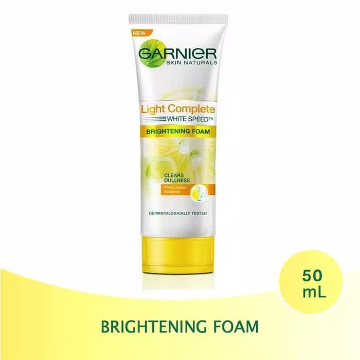 garnier light complete white speed brightening foam