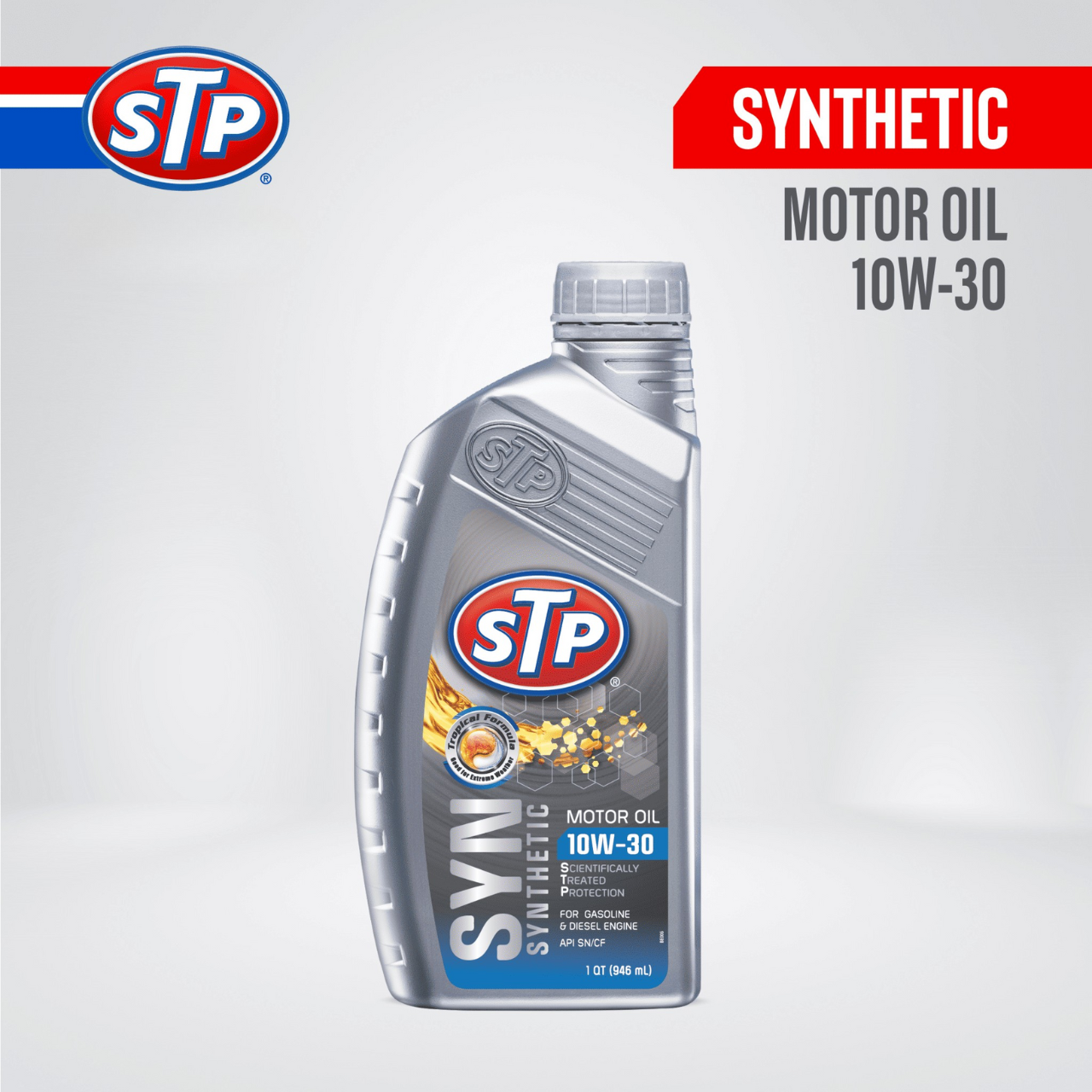 STP synthetic motor oil 10W-30 946 ml synthetic car motor Matic manual oil Harga 87,203 rupiah*Gratis Ongkir