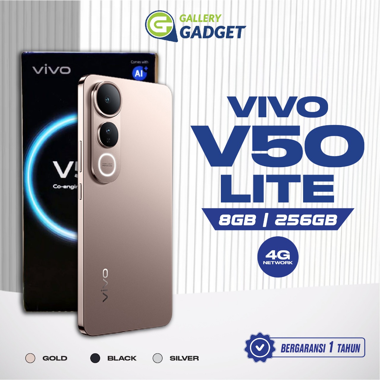 Vivo V50 Lite 8/256 Gb Ram 8Gb Rom 256Gb Smartphone Official Warranty Giá 3,999,000 Đồng*Miễn phí vận chuyển
