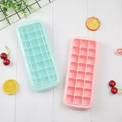 CUBE SILICONE Cetakan Es Batu Bahan Silikon 24 Dengan Tutup