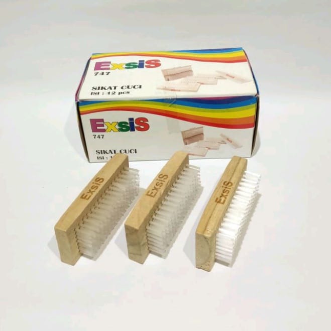 SATUAN ( 1 PCS ) SIKAT Cuci Baju Pakaian Gagang Kayu Exsis / Kimo / Montana Sikat Lantai Exis / Kimo / Montana Sikat Pembersih Exis / Kimo / Montana Harga  2,350 rupiah*Gratis Ongkir