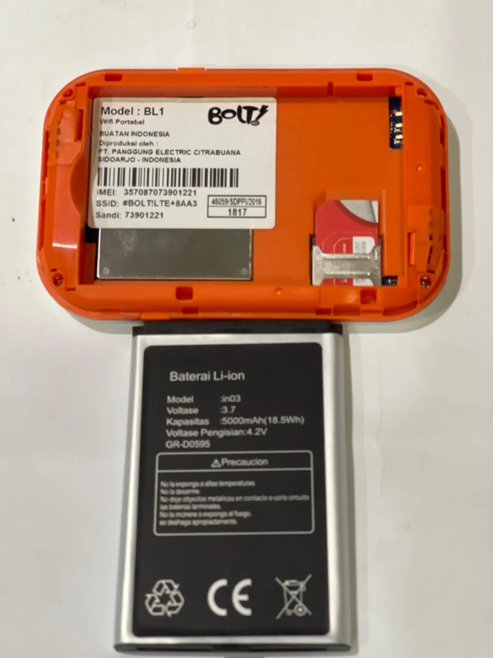Baterai Modem Bolt Aquila Max Zte Ultra Lte Ln03 In03 Bl1 Ori Oem Lazada Indonesia