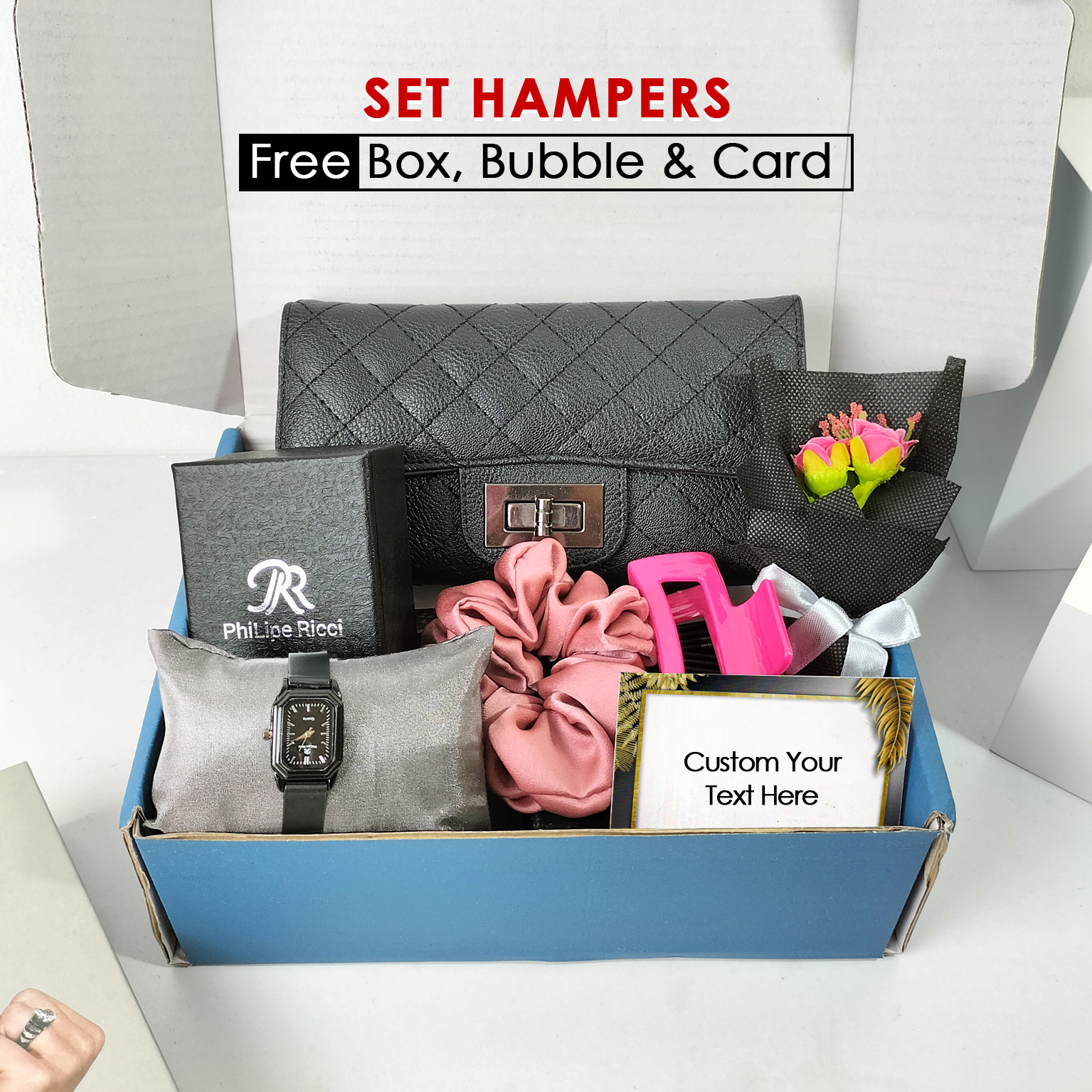 Set hampers kado ulang tahun cewek paket jam hadiah ultah pernikahan pernikahan anniversary