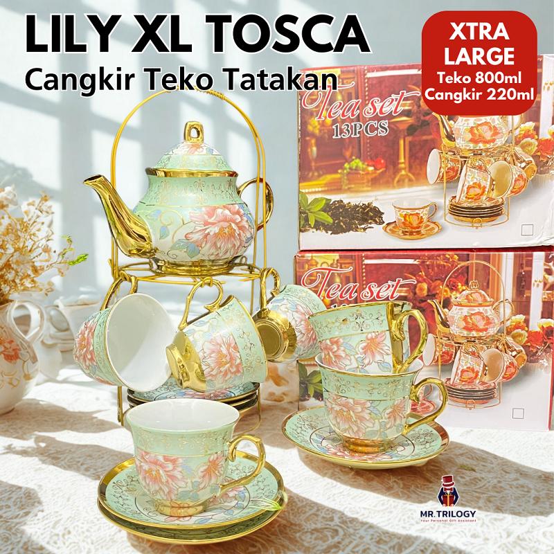 Souvenir Tea Cup Set Ceramic Garden Vintage Hampers Display Glasses Set Eid Mubarak Mug Set pernikahan…