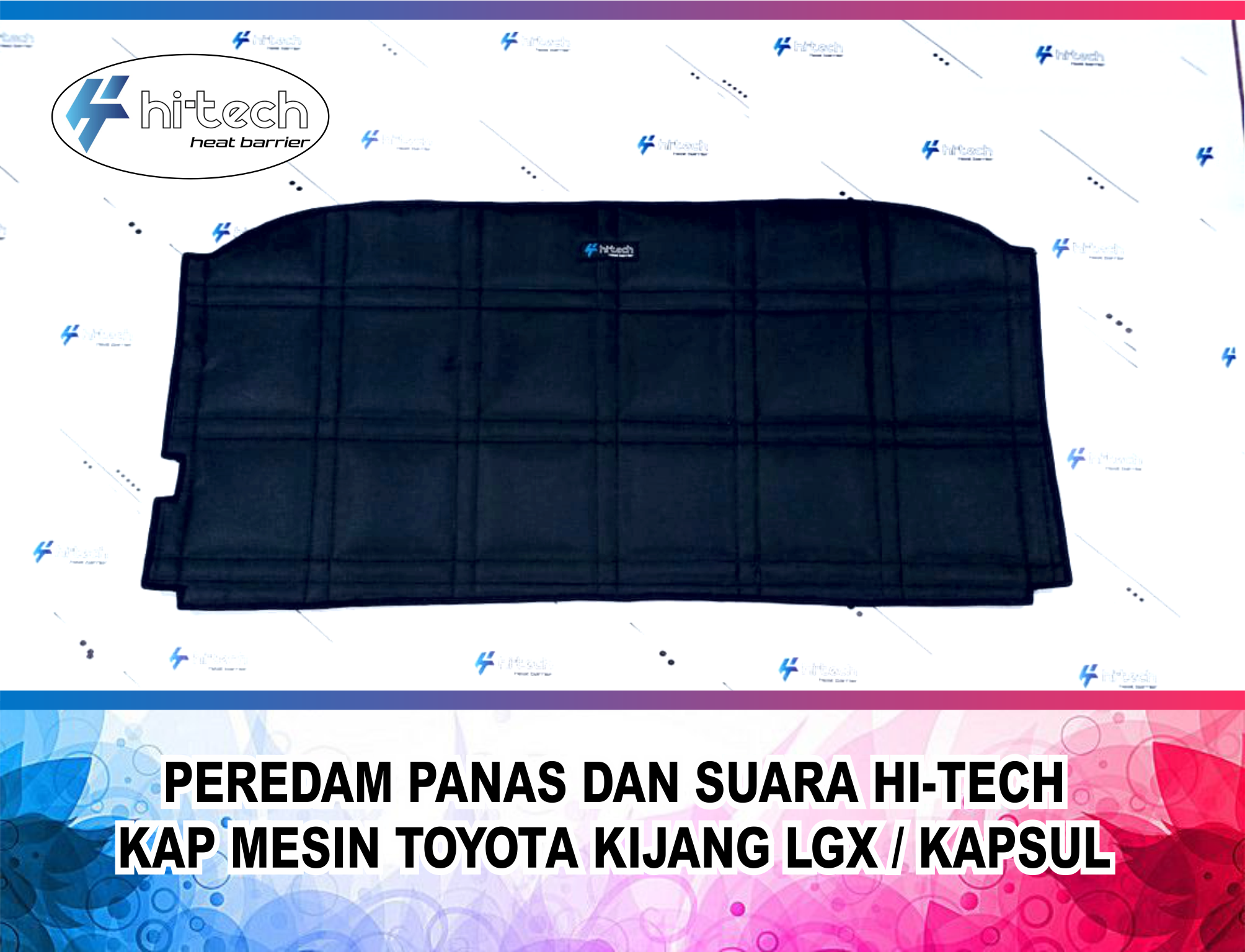 Peredam Suara dan Panas Hi-Tech Plug and Play untuk Toyota Fortuner 2005-2015 - Warna Hitam Harga 400,000 rupiah*Gratis Ongkir