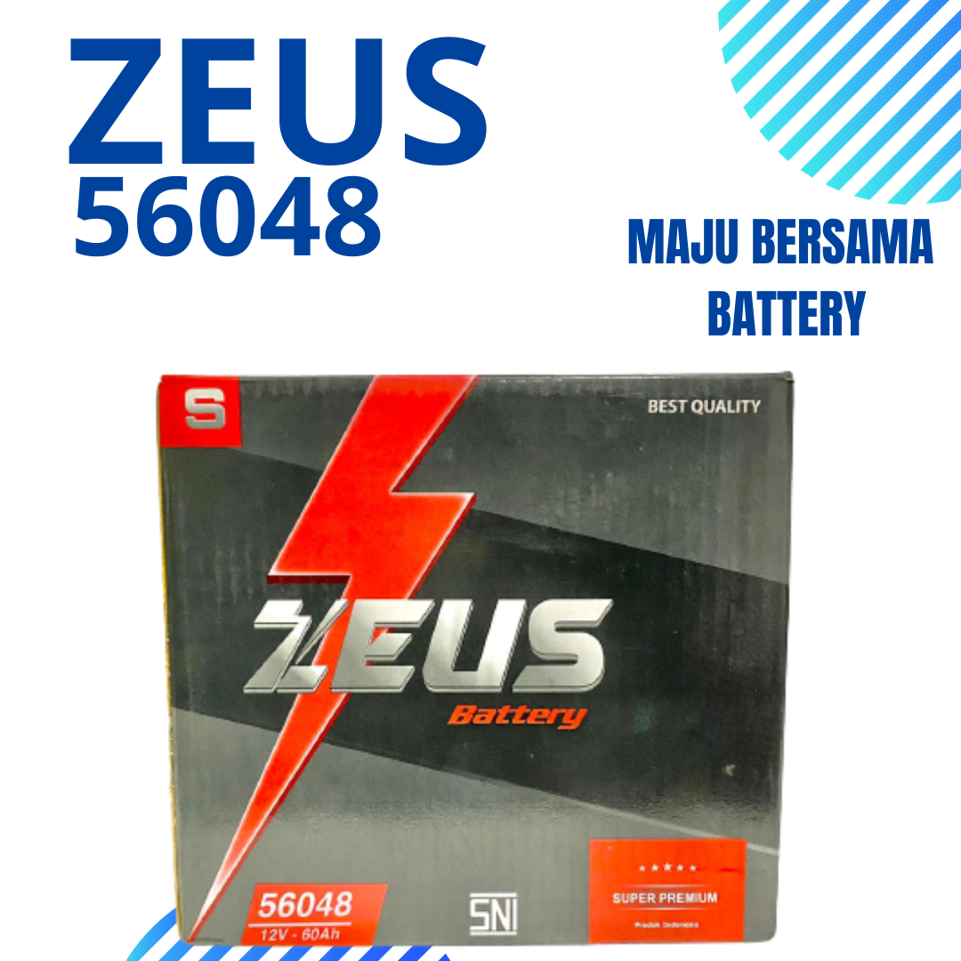 Aki Mobil Toyota Hi Lux (G) 2016 Zeus Battery 56048 AM Harga 1,100,000 rupiah*Gratis Ongkir