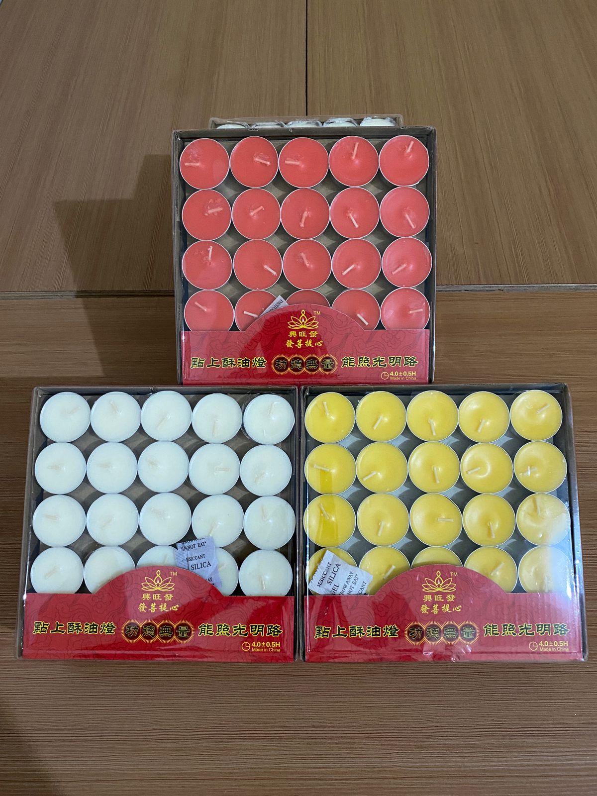 Tealight Candles/4 Hour Refill Tealights/aromaterapi Furnace - Red Xing Wang Fa