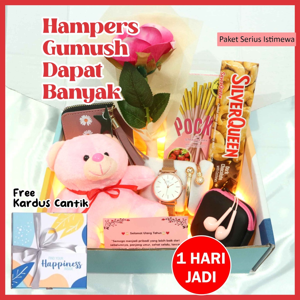 Kado Ulang Tahun Cewek Hadiah Pacar Ultah Kado Anniversary Wisuda Valentine Birthday Hampers Hempers A…