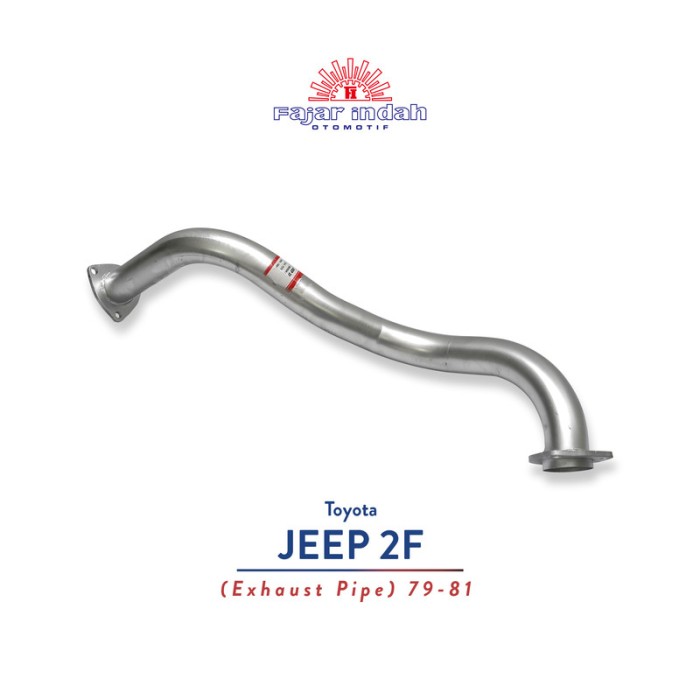 Knalpot Mobil Toyota JEEP 2F Exh Pipe 79 - 81 Harga 671,585 rupiah*Gratis Ongkir