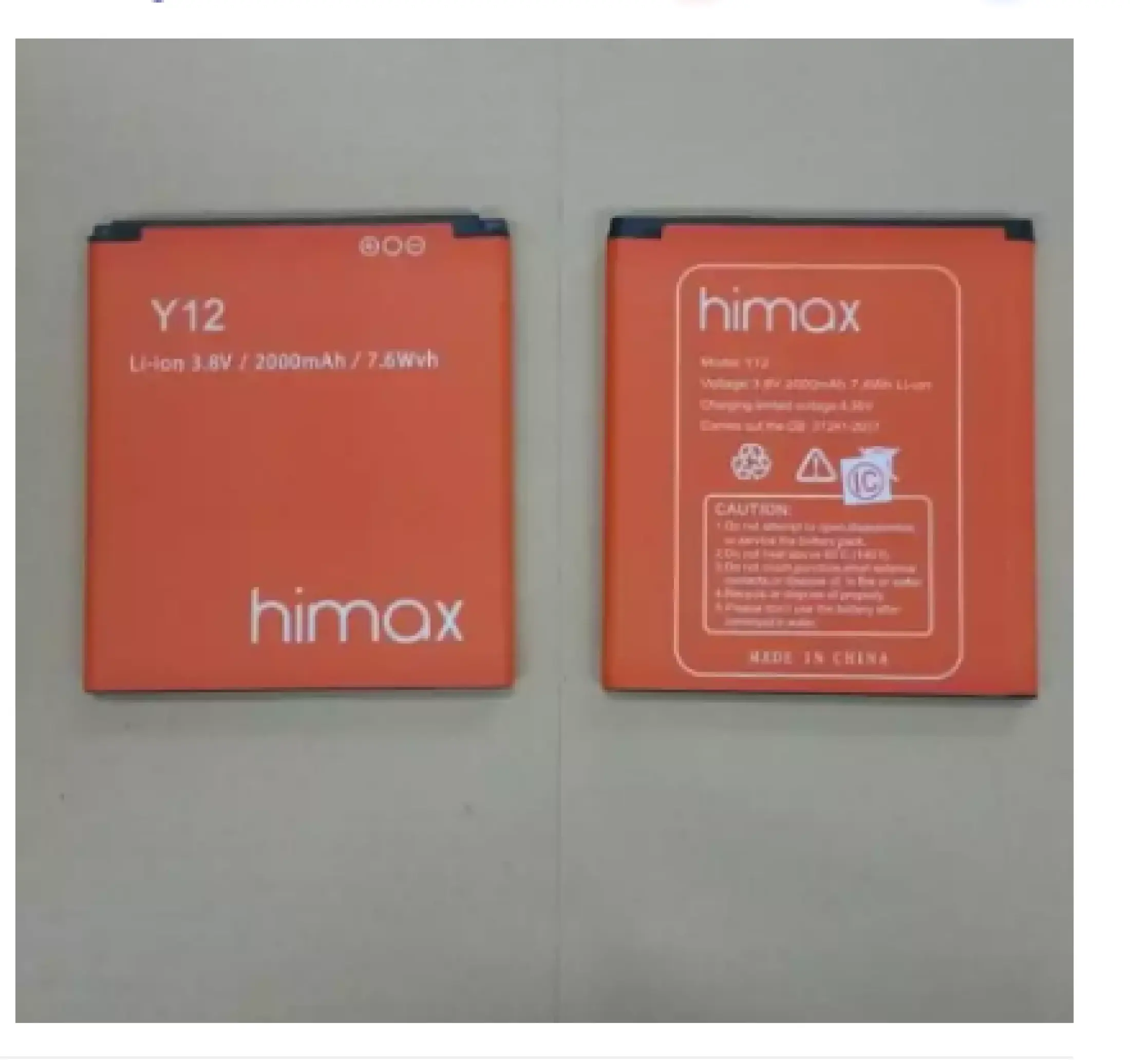 Baterai Himax M2 Y12 Battrey Batre Hp Ori 2000mah Lazada Indonesia