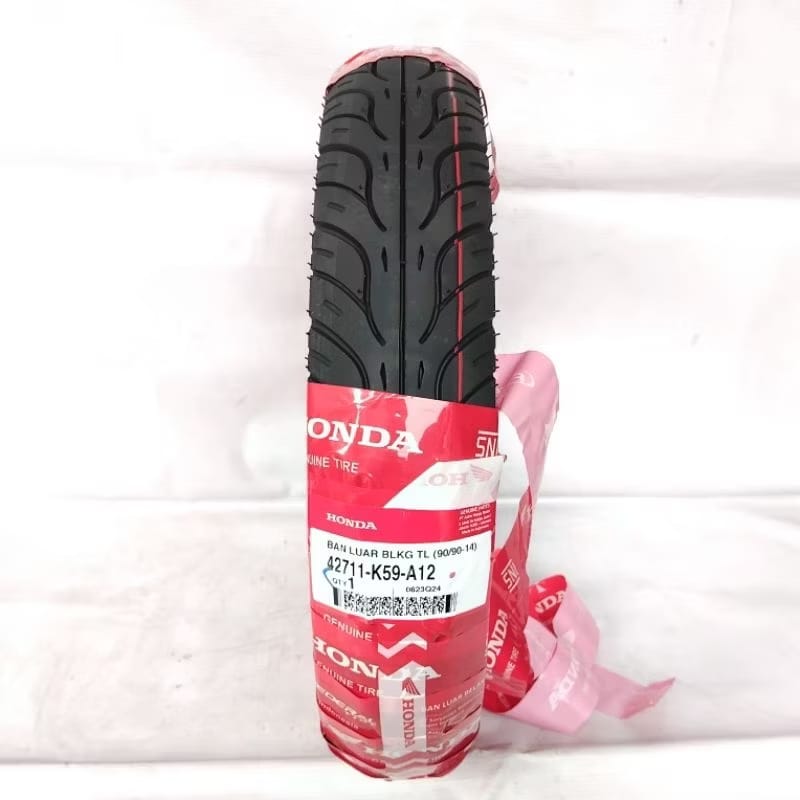Honda original federal AHM rear tubeles K59 90/90-14 rear tire for beat Vario copy Harga 257,399 rupiah*Gratis Ongkir
