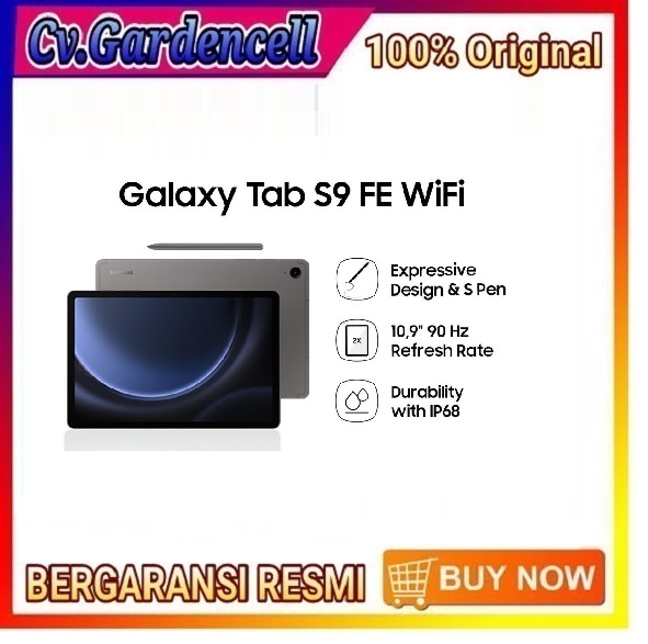 Samsung Galaxy Tab S9 FE Wifi ram 6/128gb Garansi Resmi Harga  5,720,000 Ringgit*Penghantaran Percuma