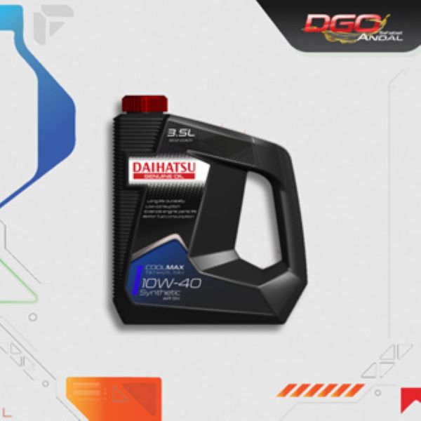 Daihatsu Genuine Oil 3.5L 10W-40 API SN Synthetic Harga 301,070 Ringgit*Penghantaran Percuma