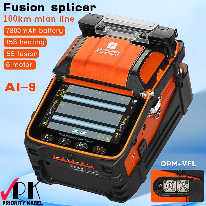 SPLICER AI9 AI-9 SIGNAL FIRE FUSION AUTOMATIC INTELLIGENT SPLICING Harga 10,015,000 rupiah*Gratis Ongkir