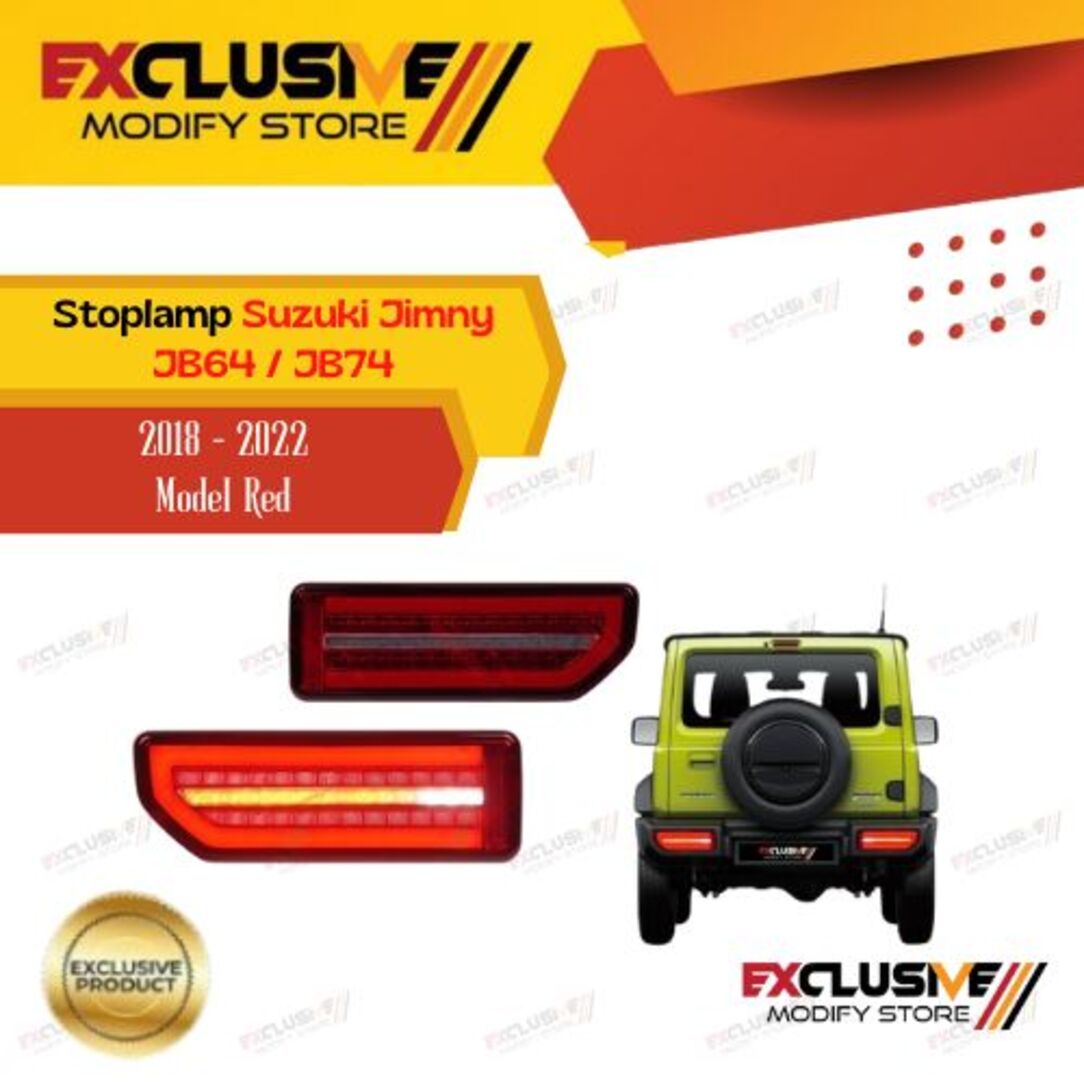 STOPLAMP / LAMPU BELAKANG SUZUKI JIMNY JB64 / JB74 2018 - 2022 RED Harga 5,000,000 rupiah*Gratis Ongkir