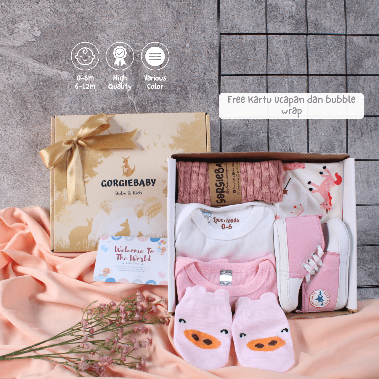 Baby Hampers Set - Baby Hampers Premium Kado New Born Kado Bayi Paket Hampers Bayi GORGIEBABY