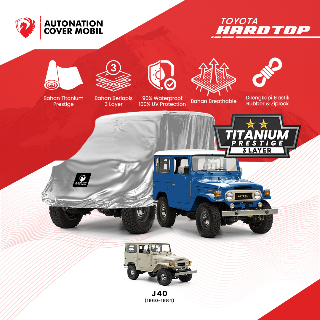 Autonation Garage - Cover Mobil Toyota Hardtop Titanium Prestige 3 Layer Giá 724,000 Đồng*Miễn phí vận chuyển