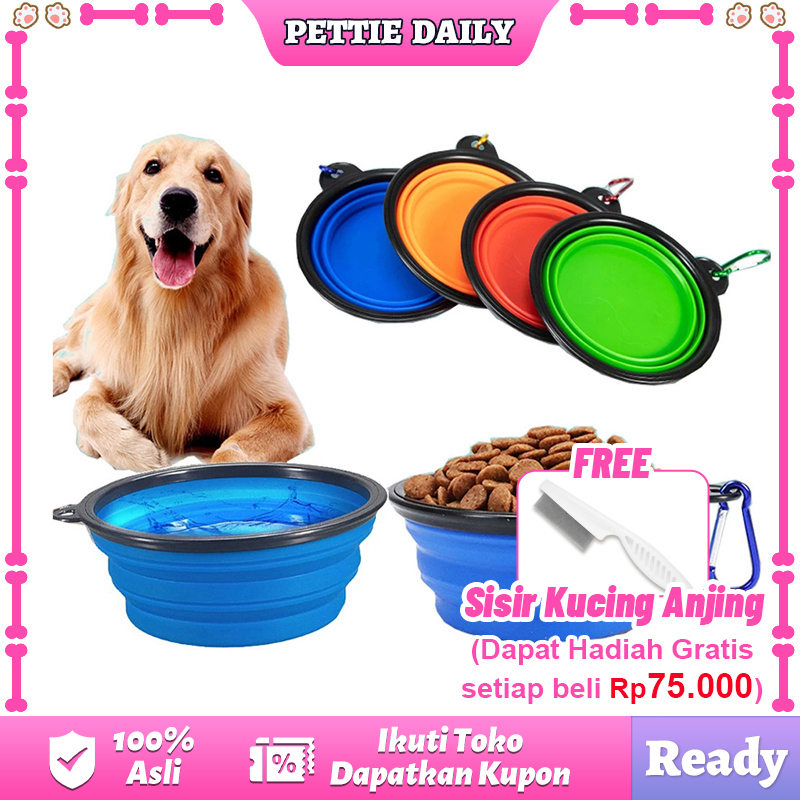 Tempat Makan Anjing Tiffany Dog Bowl Jual Mangkok Silikon Terbaru