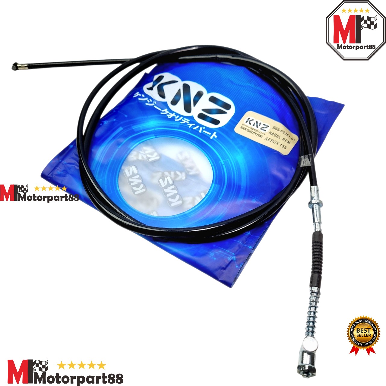 Old Aerox 155 rear brake rope cable B65 KNZ Harga 20,925 rupiah*Gratis Ongkir