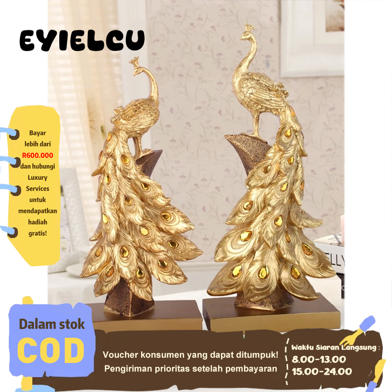 Eyre Eropa pecinta merak rumah kreatif resin kerajinan ornamen dekorasi ruang tamu modern hadiah perni…