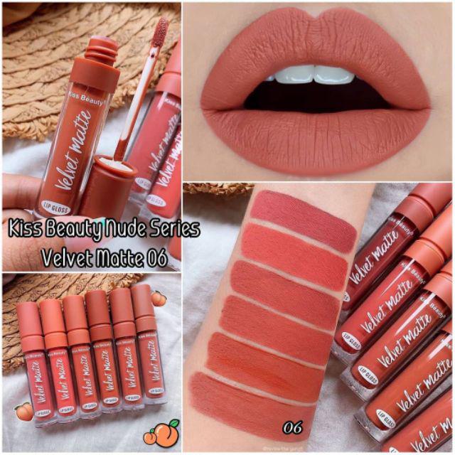 Velvet Matte Kiss Beauty Velvet Matte Lipgloss Color Random Lazada Indonesia
