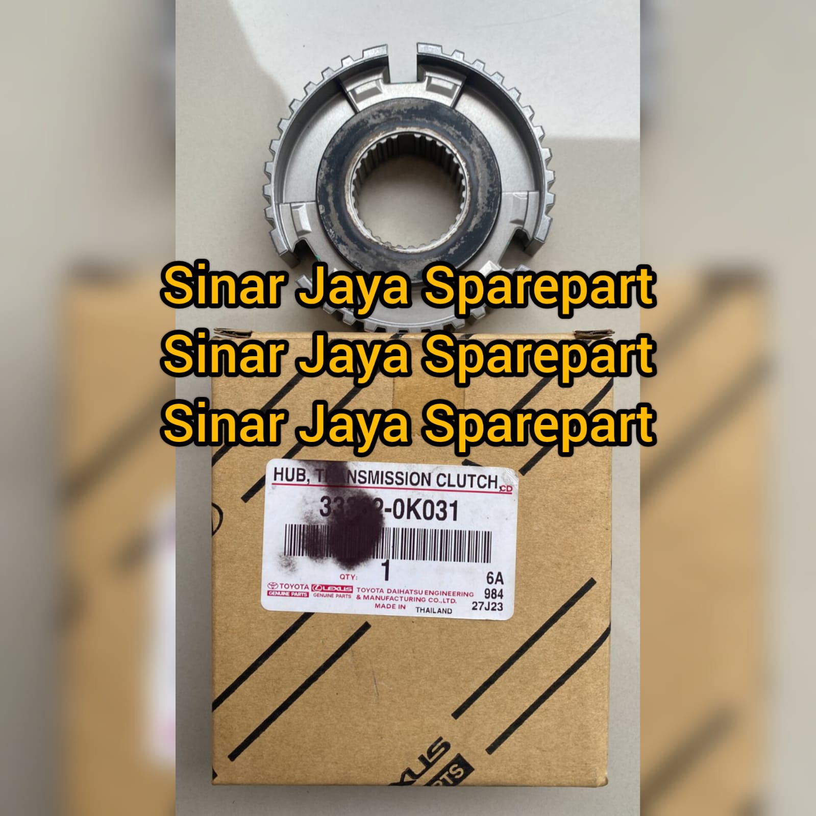 Hub Gigi 3 & Gigi 4 Fortuner 2.5cc Hilux 3.0cc 2.5cc Hiace Commuter 2.5cc Original 33362-0K031 / 33362-0K050 Harga 1,150,000 rupiah*Gratis Ongkir