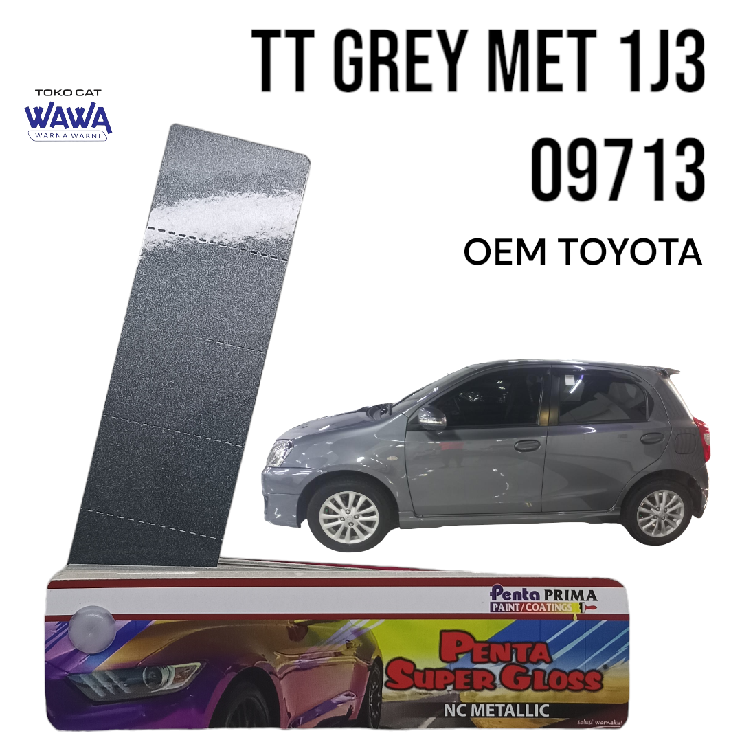 cat duco Penta Super Gloss TT GREY MET 1J3 09713 TOYOTA ETIOS GREY 1kg Harga  15,000 Ringgit*Penghantaran Percuma