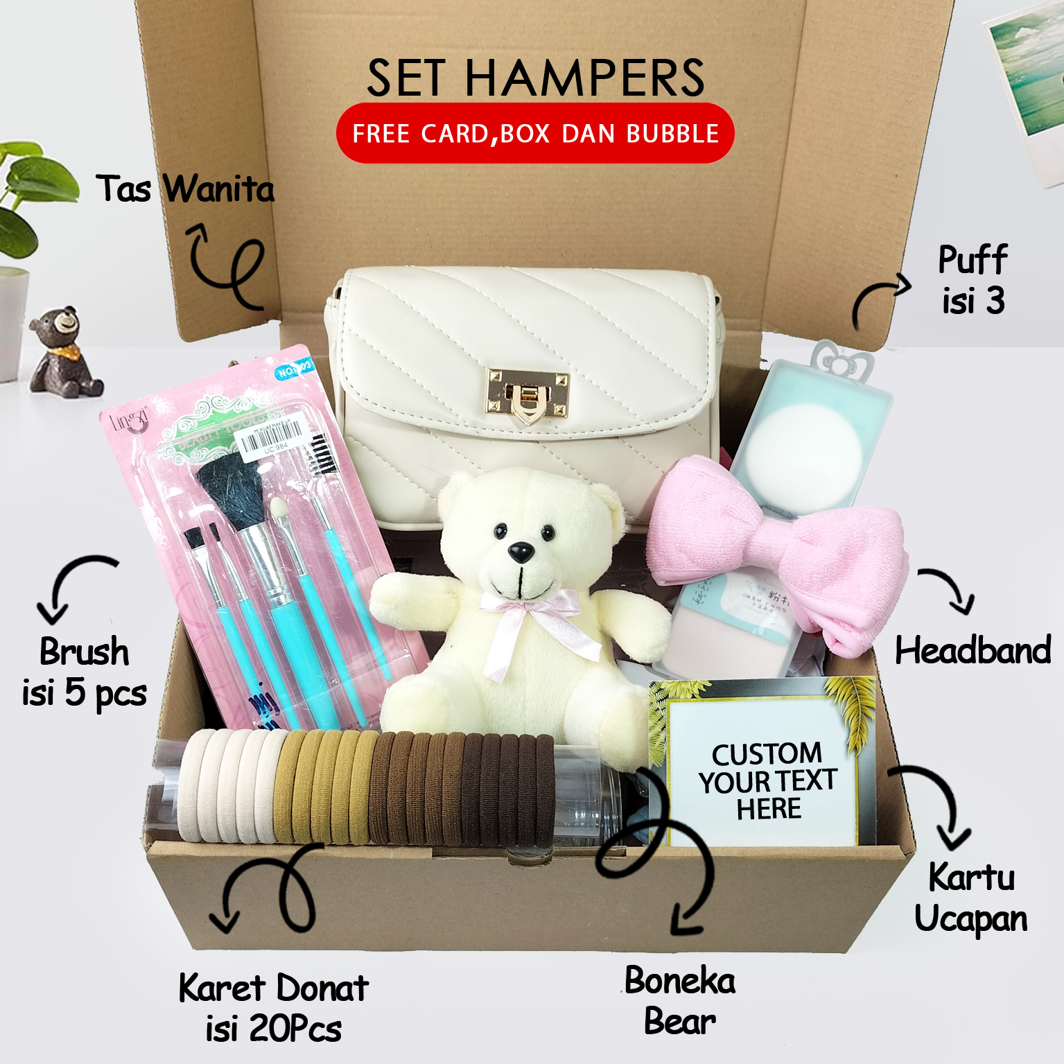 Set hadiah ulang tahun paket kado ulang tahun hampers tas wanita kado anniversary hadiah pernikahan