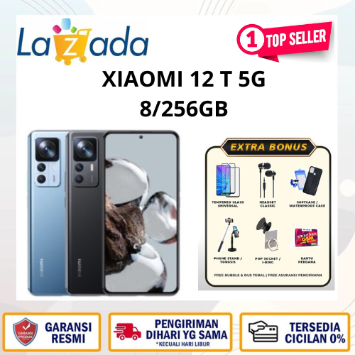 MI 12T 5G NFC 8GB 256GB (8/256) 108mp color random Harga  5,500,000 Ringgit*Penghantaran Percuma