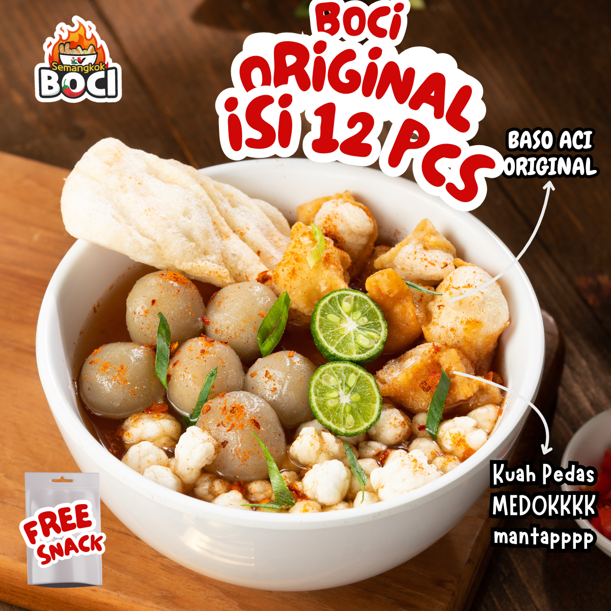 12 Bungkus Mix Baso Aci isi 6 pcs X Seblak Instan isi 6 pcs