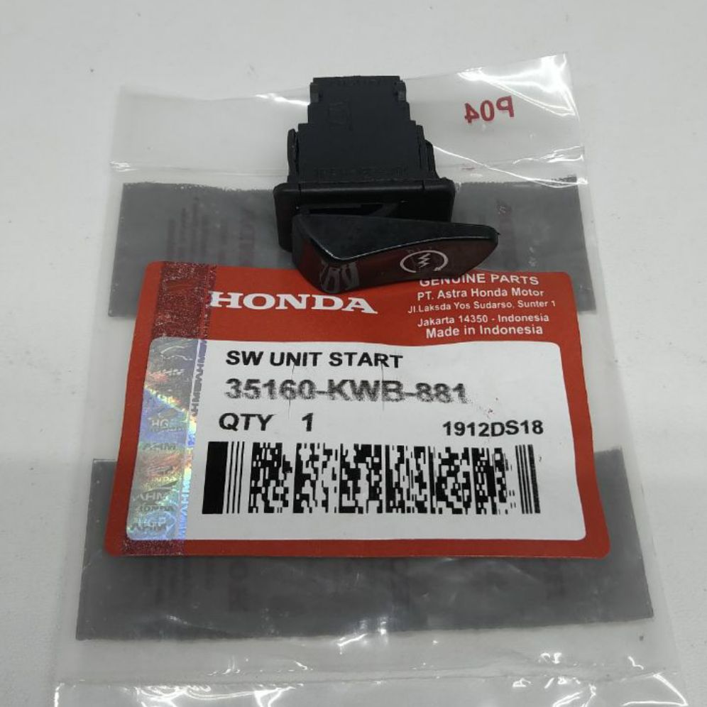 Tombol Stater Starter Revo Abs Blade Beat Scoopy Spacy Vario 125 FI KWB Harga 9,000 rupiah*Gratis Ongkir