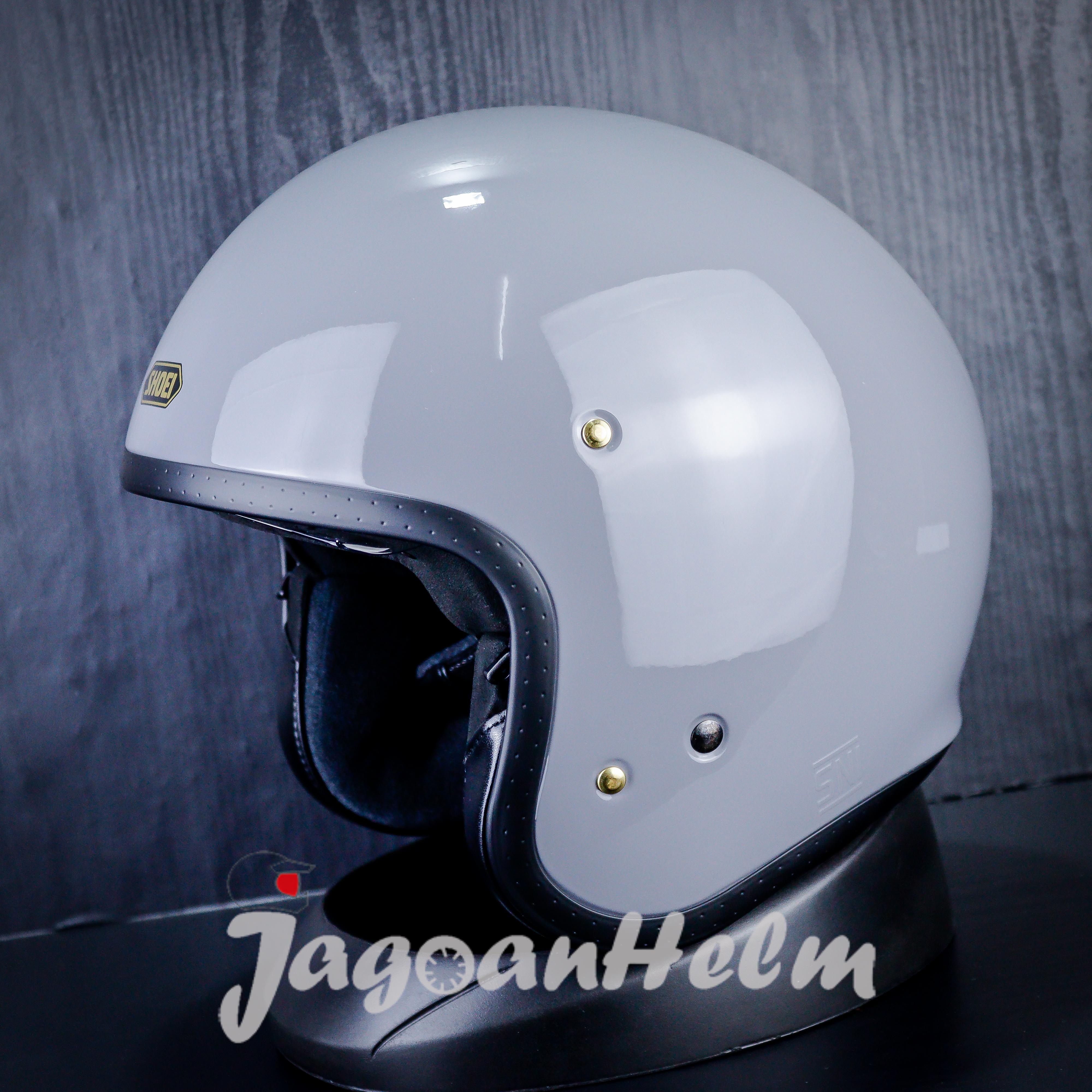 SHOEI HELM JO SOLID | BASALT GREY | J-O RETRO CLASSIC SINGLE VISOR SNI Harga 9,196,000 rupiah*Gratis Ongkir