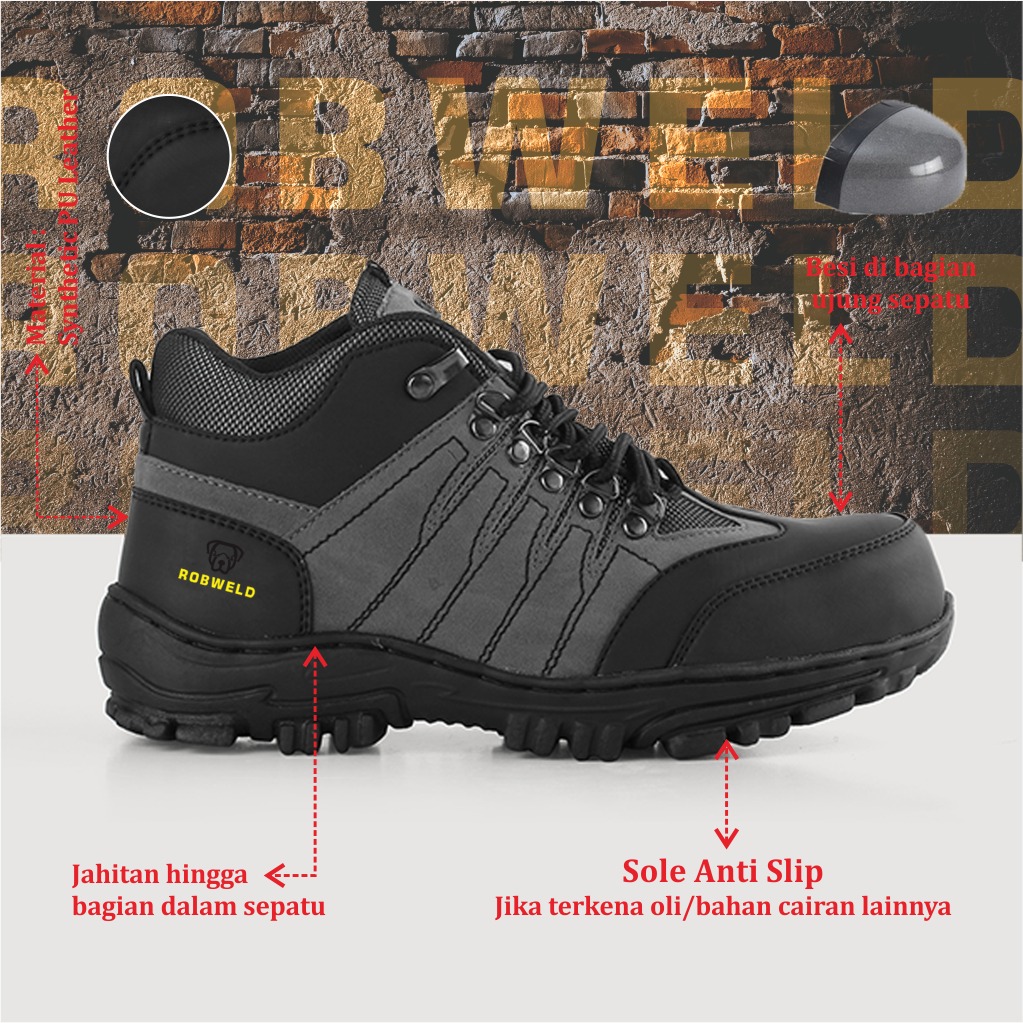 Men's Safety Shoes for Field Work - Men's Project Safety Shoes - Newest Men's Safety Shoes - Iron Toe…