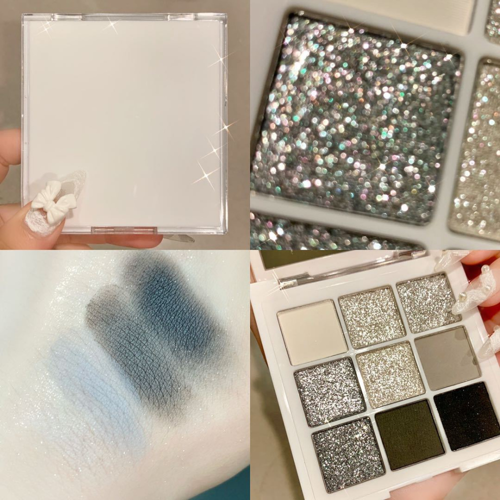 Bảng phấn mắt 9 màu khói xám lì phong cách punk Insfany Everbeauty  - INTL