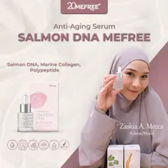 20MEFREE ANTI-AGING SERUM SALMON DNA MEFREE/SERUM PEMBERSIH MUKA/ MUKA BERSIH/UNTUK KULIT BERMINYAK/ AMAN UNTUK KULIT/ SERUM JERAWAT/