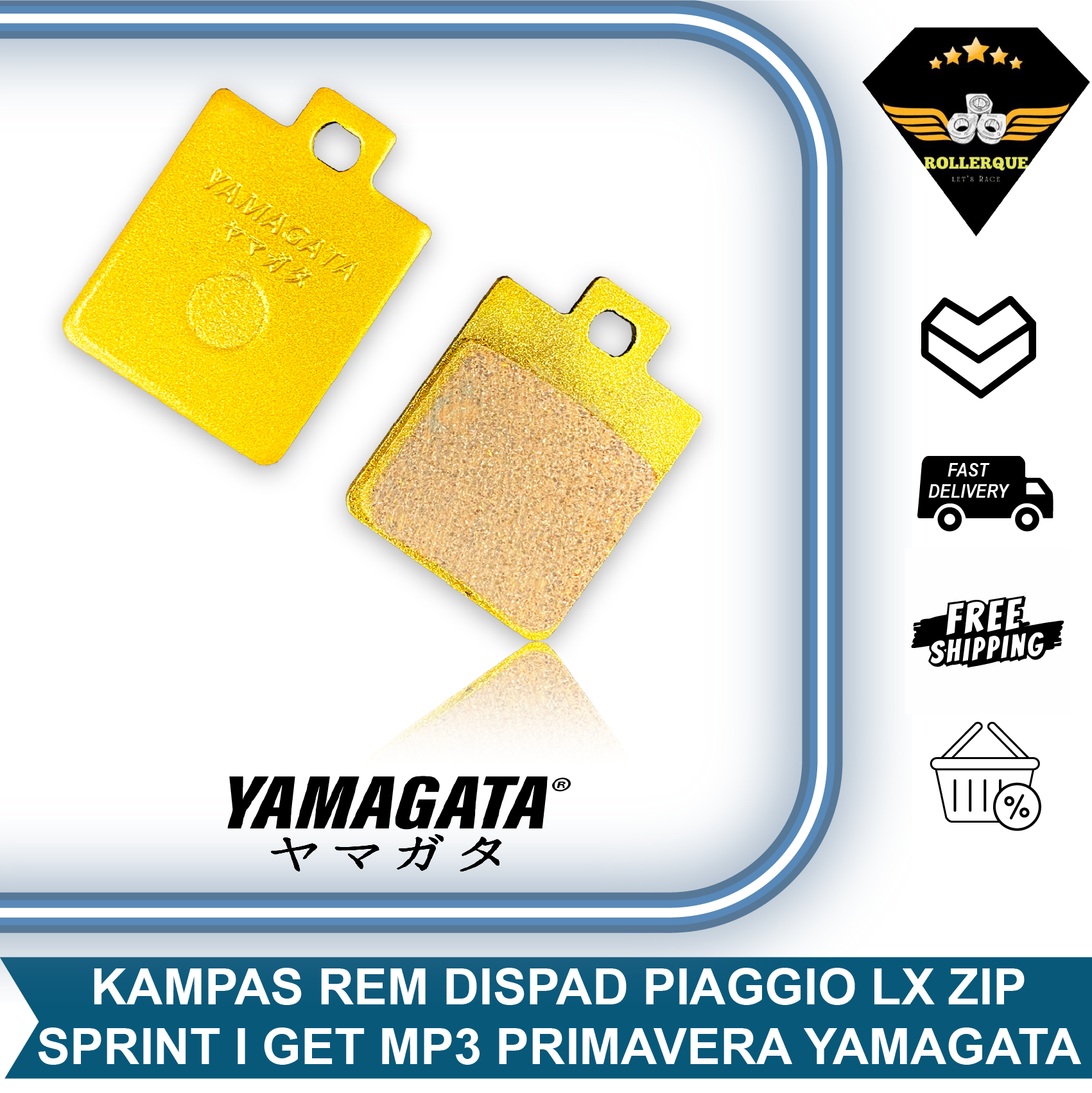 Dispad Discpad Primavera Sprint I Get Lx Zip Mp3 100 125 150 250 Front Rear Yamagata Disc Brake Pads Harga 21,100 rupiah*Gratis Ongkir