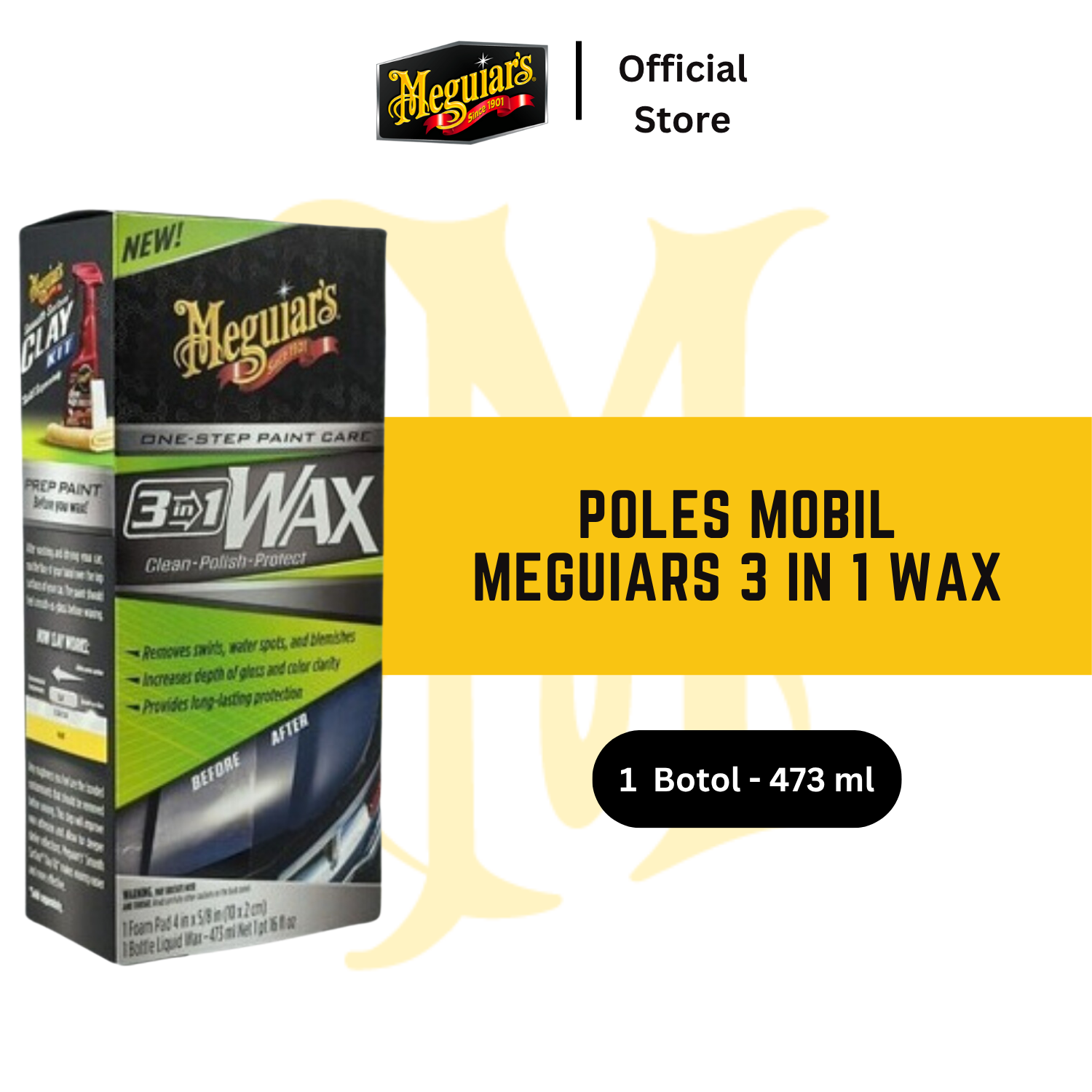 Meguiars 3 in 1 Wax G191016 - Pengkilap Mobil Harga 540,000 rupiah*Gratis Ongkir