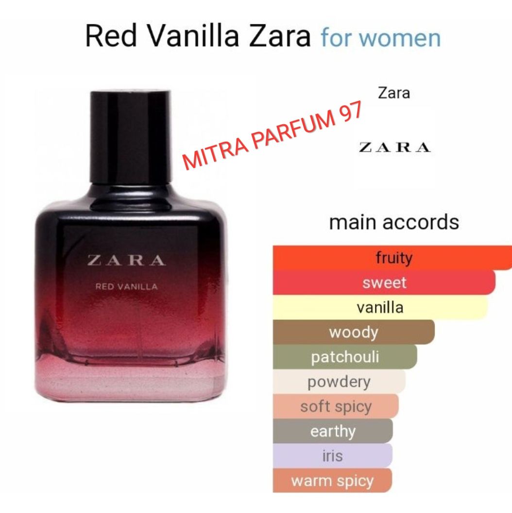 Parfum Original Zara Red Vanilla EDT For Women 100ml NON BOX
