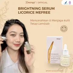 20Mefree Brightning Serum Licorice | Licorice Akar Manis Serum Untuk Kesehatan & Kecantikan Kuliat Wajah Pencerah Wajah Warna Kulit Bantu Atasi Noda Hitam Bekas Jerawat & Pelindung Sinar UVB