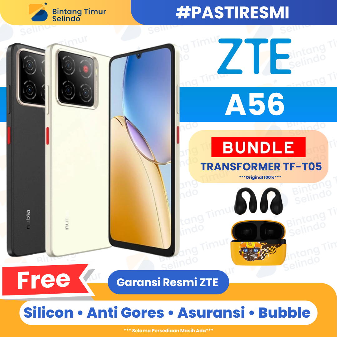 ZTE Nubia A56 4/128GB - Garansi Resmi 1 Tahun Harga  1,235,000 Ringgit*Penghantaran Percuma