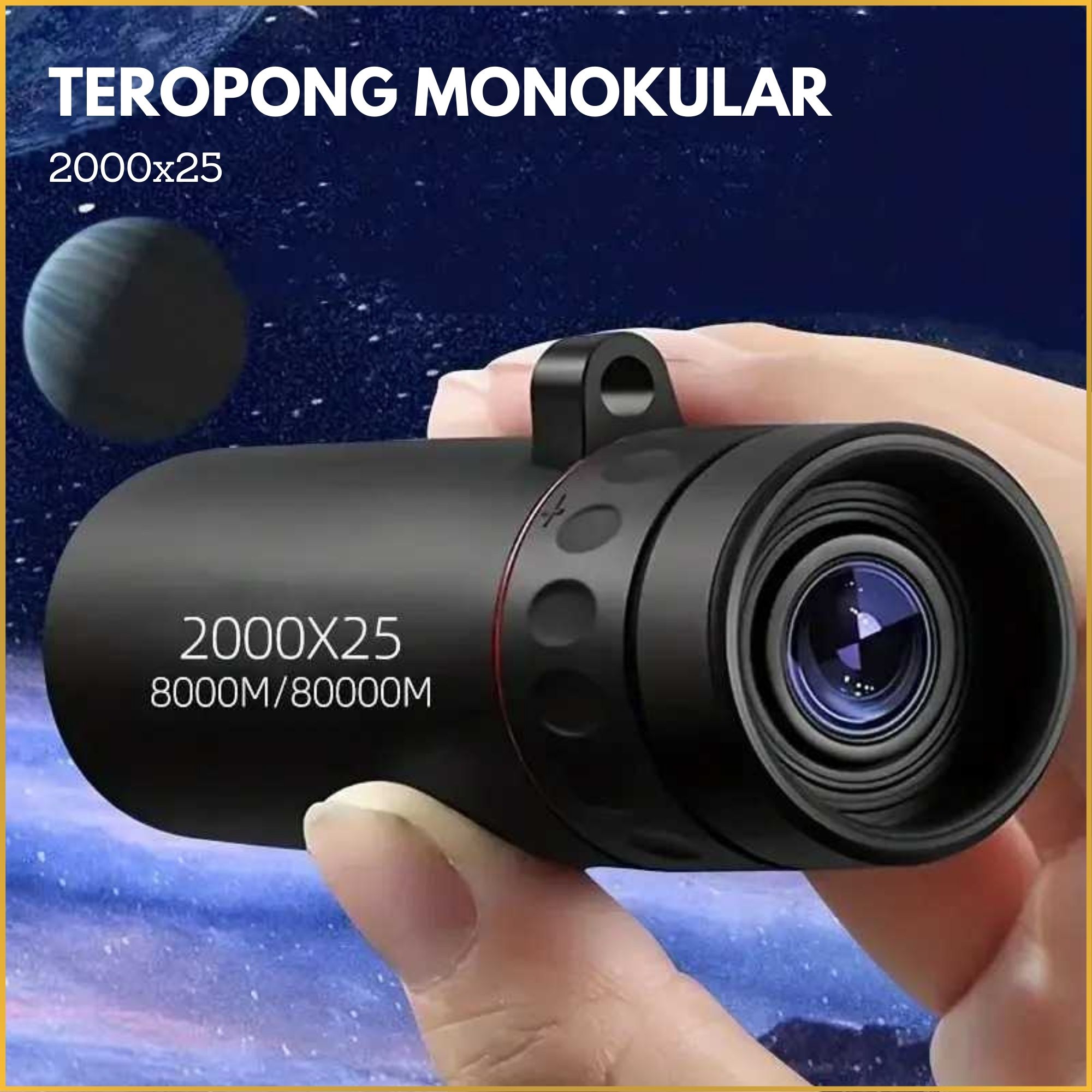 PROMO MARTAN Teropong Monokular Jarak Jauh Siang Malam Super Zoom Portable HD BAK4 FMC 2000x25 Harga 49,300 rupiah*Gratis Ongkir
