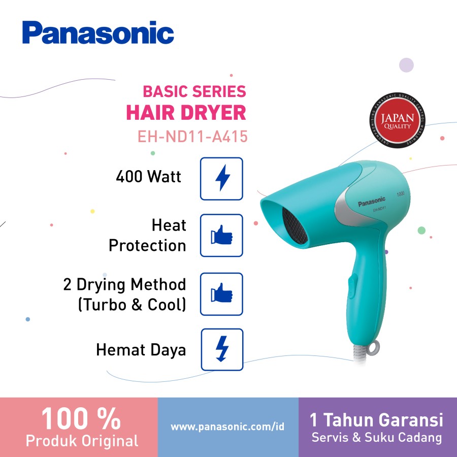 PANASONIC HAIR DRYER PENGERING RAMBUT EH-ND11