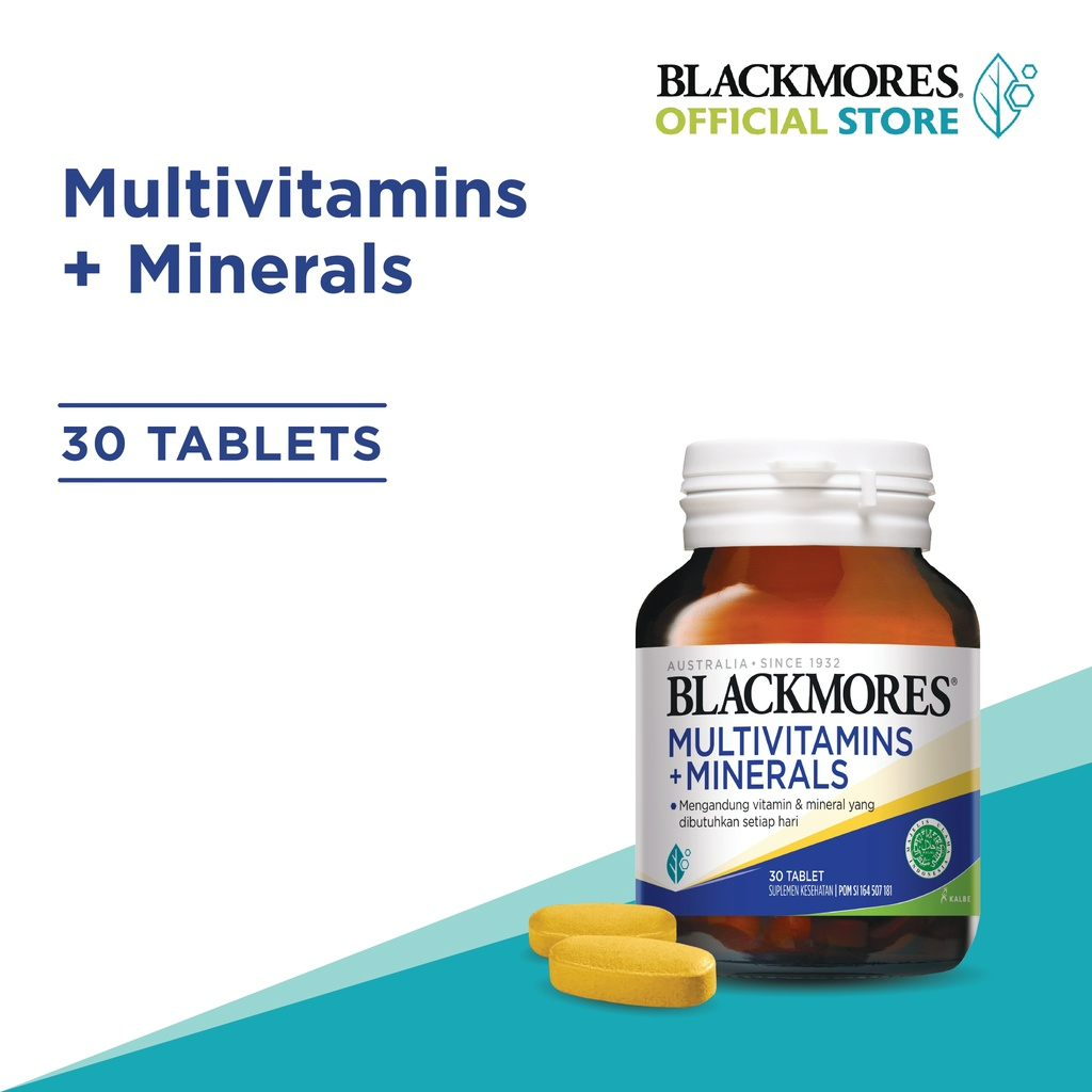 Blackmores Multivitamins + Minerals (30) Harga 148,800 rupiah*Gratis Ongkir