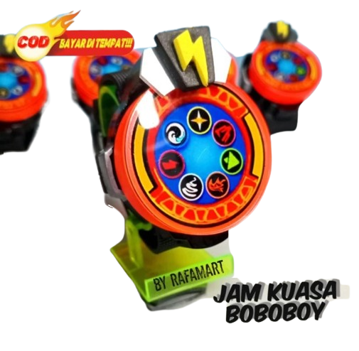 Boboboy power LED clock-handmade unique, cool flame without sound! Harga 189,700 rupiah*Gratis Ongkir