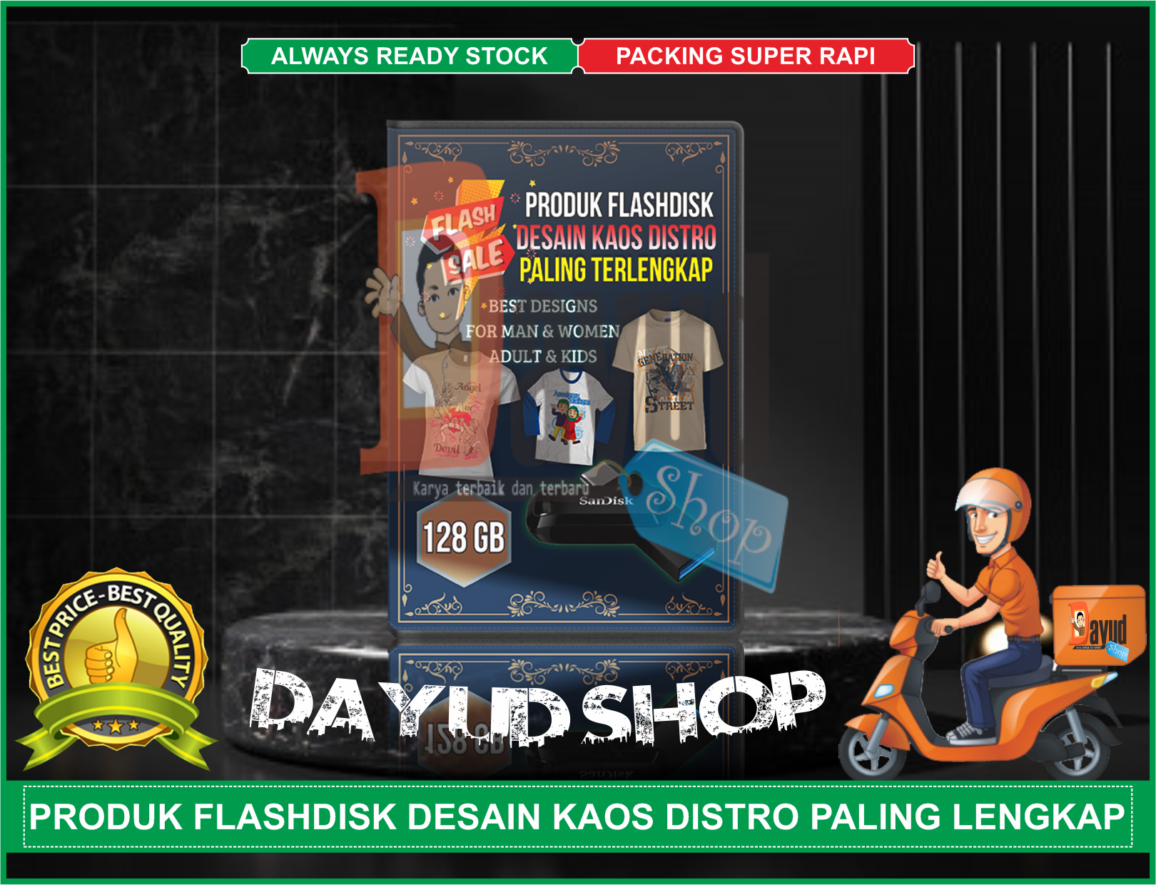 Paket Flashdisk 128 Gb Desain Kaos T Shirt Distro Paling Terlengkap Lazada Indonesia Paket Flashdisk 128 Gb Desain Kaos T Shirt Distro Paling Terlengkap Lazada Indonesia