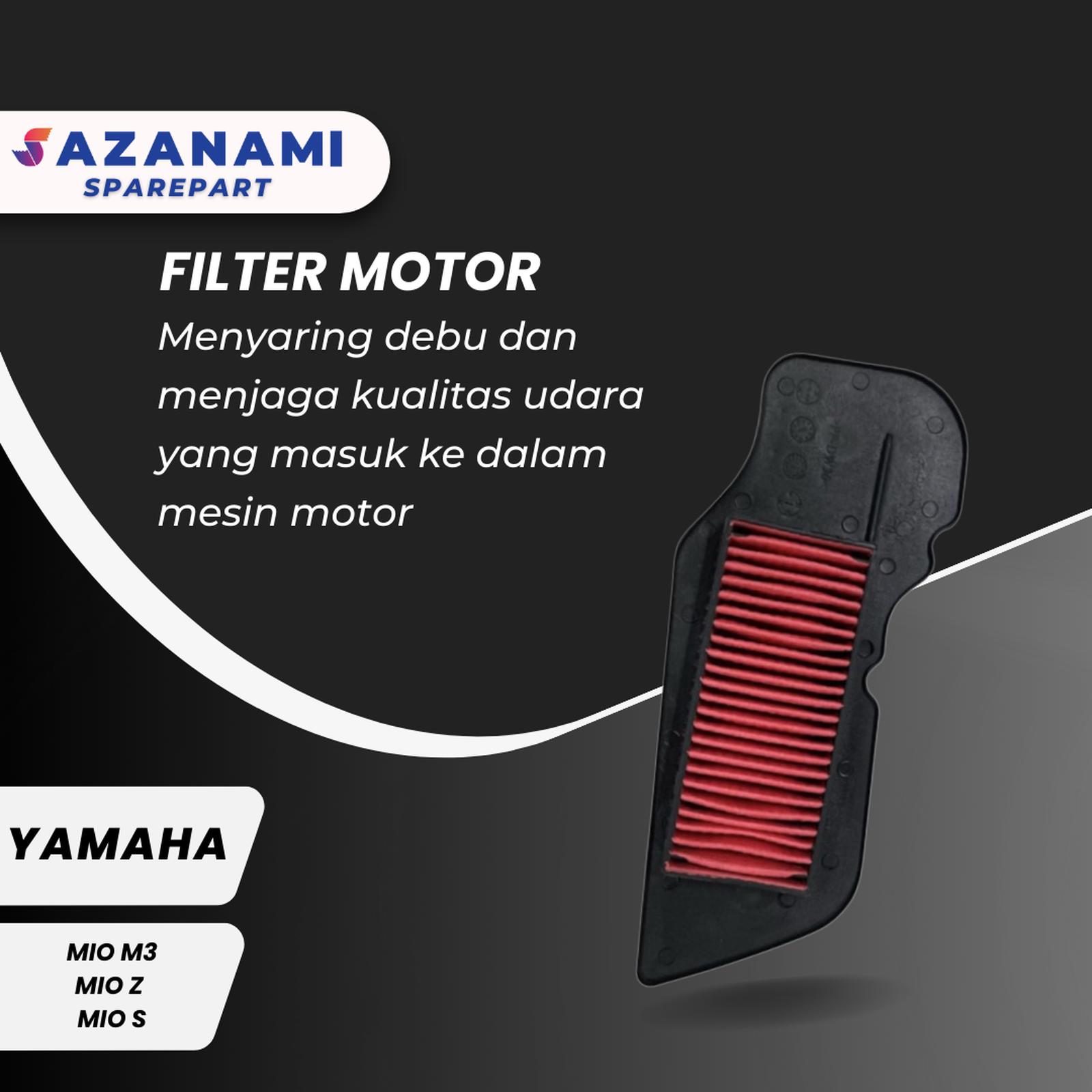 Yamaha Mio M3/Mio Soul Gt 125 Bluecore/Mio Z Red Motorcycle Air Filter Harga 17,999 rupiah*Gratis Ongkir