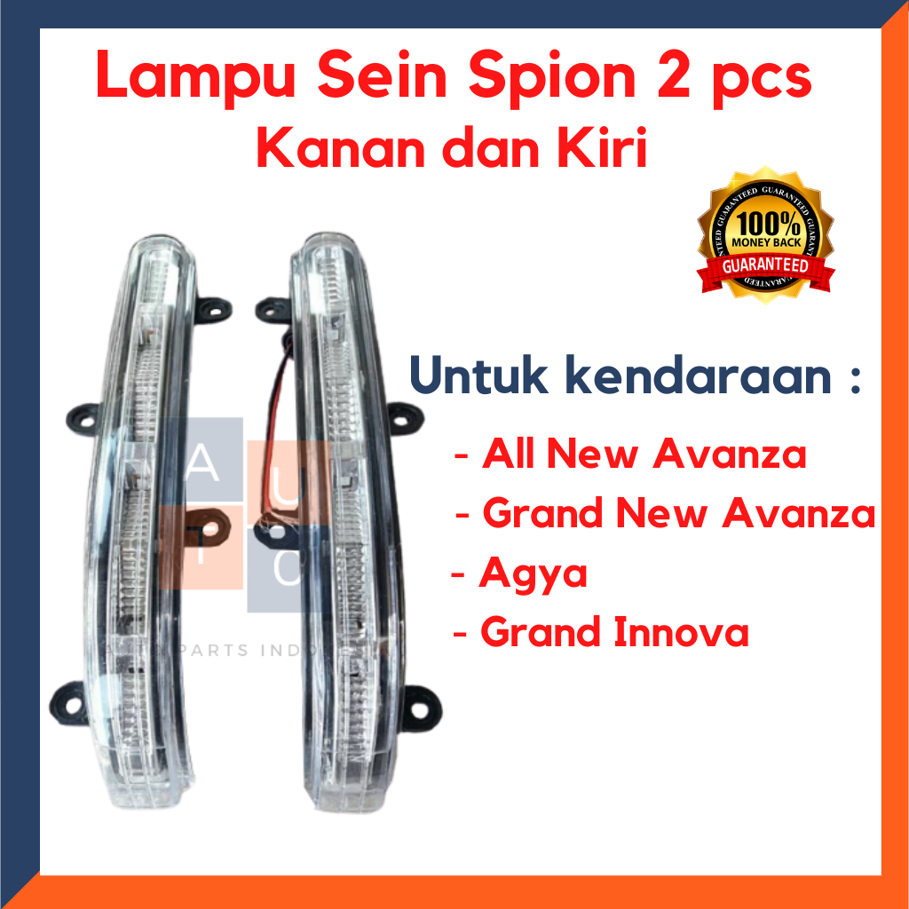 Lampu Sein Spion Avanza/ Lampu Sein Spion Innova/ Lampu Sein Spion Agya/ Sein Spion All New Avanza/ Sparepart Mobil Toyota/ Pariasi Mobil Toyota Harga 199,900 rupiah*Gratis Ongkir